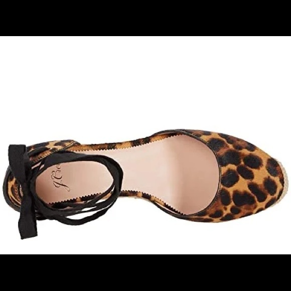 NIB JCrew Hutton Espadrille Leopard Haircalf - Picture 5 of 5